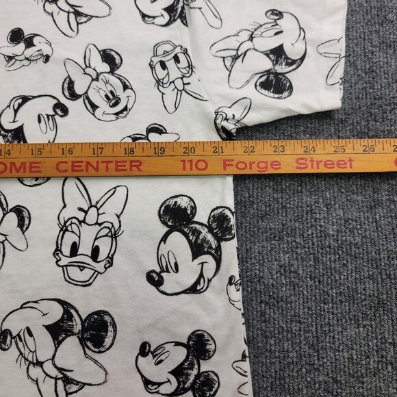 Disney Mickey & Friends Graphic Tee XL White Black Hybrid Apparel - Picture 6 of 8